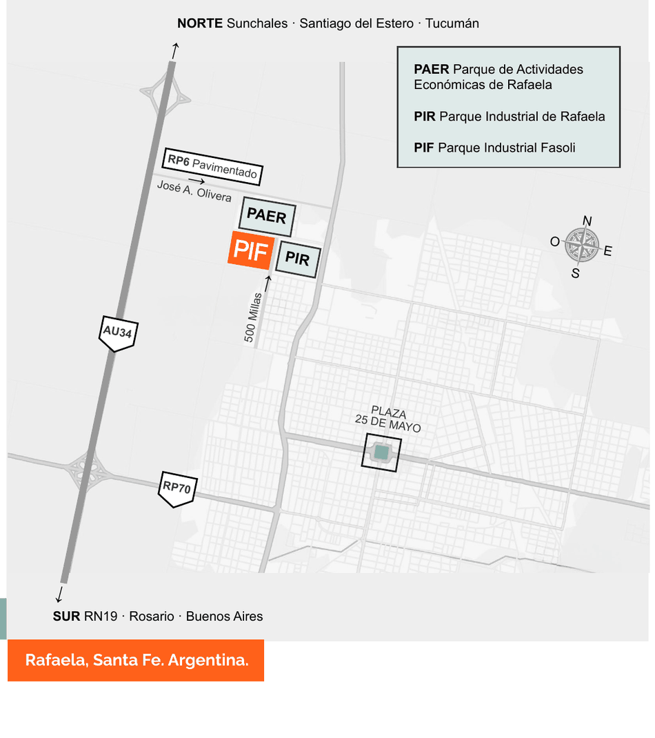 Mapa de ubicación PIF, PAER y PIR